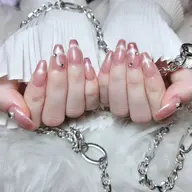 自爪🎀マグネットフレンチ🧲（ベース色付き）　オフ無し