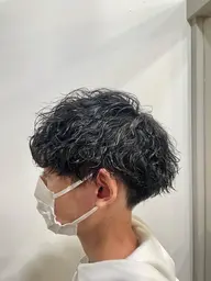 【オーダー爆発中クリームパーマ】メンズカット＋ツイスパ＋ケアトリートメント