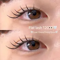 フラットラッシュ120本👀🤍
