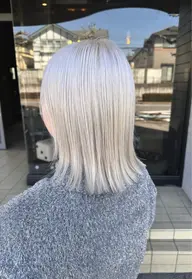 似合わせカット＋ツヤツヤストレートパーマ(縮毛矯正)✨うねるくせ毛やボリュームを抑えます♪感動のさらさらヘアーに💓