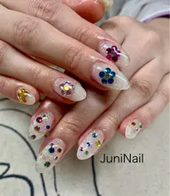 ワンカラー2色+指定パーツとストーン乗せ放題☆オフ無し