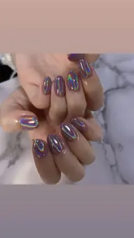オフなし hand  nail   シンプルラメコース（ワンカラー）