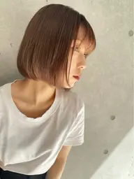 顔まわりカット+🍋🍃爽やかベージュカラー