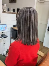 【表面、顔周りのみ】カット＋白髪ぼかしハイライト