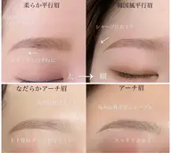 【4月限定】垢抜け美眉スタイリング🤍韓国風平行眉 / 似合わせデザインOK