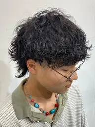 メンズカット＆波巻きスパイラルパーマ🌊