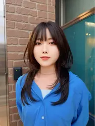 【ご新規様/minimo限定🎃】韓国レイヤーカット+髪質改善カラー+頭皮改善バブルスパ🫧 9100円