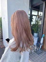 【人気NO.3✨】カット +Wカラー（ブリーチなし）+エミームトリートメント