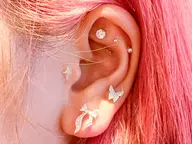 【19時〜の限定価格】耳つぼジュエリー💫　パーツ大小OK‼️ 14粒✨