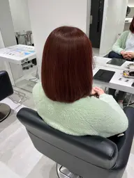 【 色持ち艶カラー 】ケアカラー & 1ステップトリートメント*白髪染めok