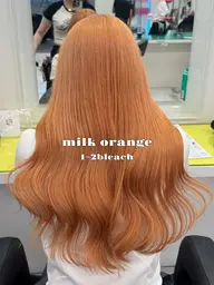 [🔰初カラーの方おすすめ🔰]ブリーチありダブルカラー+髪質改善トリートメント🍯🫧(ケアブリーチ込み)