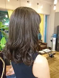 【🍀営業後モデル様🍀】ブリーチなしワンカラー🎨(ミディアム）