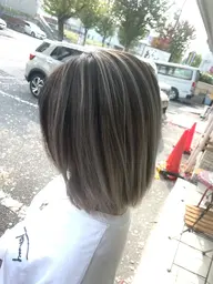 ハイライト+カラー❤️立体感×透明感UP✨筋感ハイライトカラーで動きと垢抜けをプラス💎