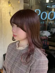 👼🏻カット+インナーカラー+水分補給トリートメント👼🏻〈ブリーチ込み〉〈全体カラー込み〉