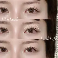 まつげパーマ×フラットラッシュエクステ(100~120本)