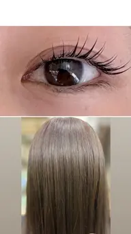 ✂︎カット➕カラー➕まつ毛パーマのメニューになります✨