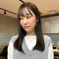 ワンカラー+前髪カット