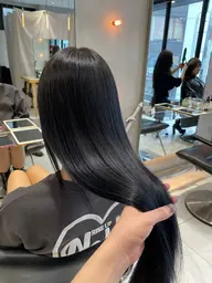 🤍ボリュームダウン🤍アイロンなしナチュラルストレートパーマ➕シャンプートリートメント