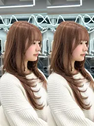 【土日限定⭐️】【小顔似合わせカット🌈＋1ステップ補修トリートメント🫧】　韓国ヘア  レイヤー 大宮