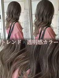 💜肩下 ワンカラー ➕ ブロー💜 透明感やツヤ感を出せるダメージレスな薬剤使用🫧