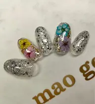 💐押し花埋め込みデザイン💐