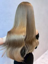 🌟残り1名様限定‼️🌟透明感ブリーチonカラー✨🫧1stepトリートメント付🫧⚠️必ず補足ご確認ください/韓国風