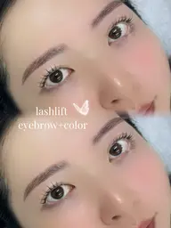アイブロウスタイリング＋カラー＋まつげパーマ(上のみ)🎀