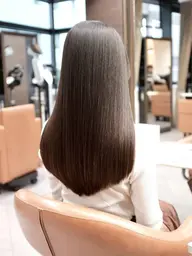 【縮毛矯正メニュー人気𝐍𝐨. 𝟑 🫧】縮毛矯正+Aujuaトリートメント(カットなし)