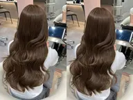 カット＋ブリーチなしダブルカラー＋N.ルフレカラー＋1stepトリートメント