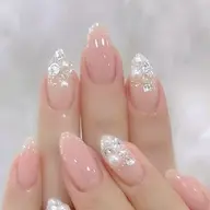 【ブライダル・ウエディングネイルにおすすめ】シルバーグラデーション💫×ラメフレンチ💍✨