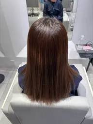 ブリーチしてても大丈夫⁉️ブリーチ毛縮毛矯正‼️