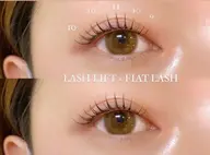 ♡立ち上げマツエク♡デザインパーマ+フラットラッシュ100本