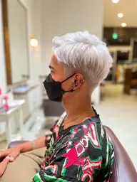 メンズカット＋ケアブリーチ＋オンカラー