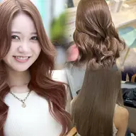 🤎ベージュ系限定メニュー🤎ブリーチなしダブルカラー+1stepトリートメント#韓国#デザインカラー#ミニモ学割