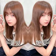 カット＋艶カラー＋前髪縮毛矯正＋2Stepトリートメント