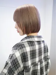 【ボブ/レイヤー】カット+ブリーチなしダブルカラー+トリートメント
