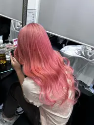【エクステを付けたまま染めたい方】ケアカラー×トリートメント