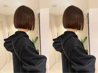 【🎀3回目以降のお客様🎀】切りっぱなしボブ＋超高濃度水素カラー＋トリートメント