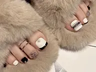 ⭐【新規ジェルオフ無料】⭐フット/たっぷり持ち込みデザイン