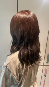 暖色カラー🍇＋4stepオージュアトリートメント(ロング料金あり)