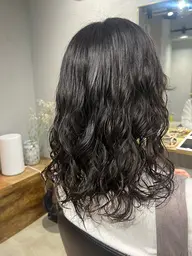 🎀平日限定🎀カット+コテ巻き風パーマ+内部補修トリートメント