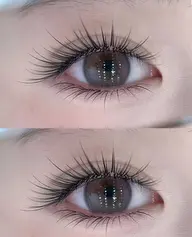 SNS大人気@/LED対応◎猫系／狐系上120束Lカールボリュームラッシュ漫画デザイン¥9980