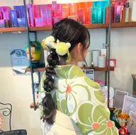 [必ずお電話下さい📱専門・大学・学校の先生生限定💐]卒業式の袴着付け+ヘアセット(編みおろし・まとめ髪)✨