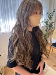 （ブリーチあり・ダブルカラー）憧れの外国人風カラーに🩵ミルクティーベージュ・ピンクカラー🩷美容液・炭酸泉つき🫧✨✨