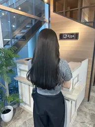 🌟癖毛さん必見🌟Premium艶髪ストレート(縮毛矯正)＋カット+マイクロバブル￥17900【ストレート】