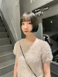 期間限定価格！！透明感カラー　ショートカット　集中トリートメント