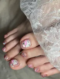 持ち込み可✨️デザイン自由フットネイル