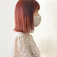 暖色艶カラー+2stepトリートメント