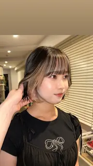 💫インナーカラーorイヤリングカラー💫ケアブリーチ使用で低ダメージ🫧➕高保湿トリートメント➕スパシャンプー️🫧