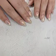 オーロララメmixネイル